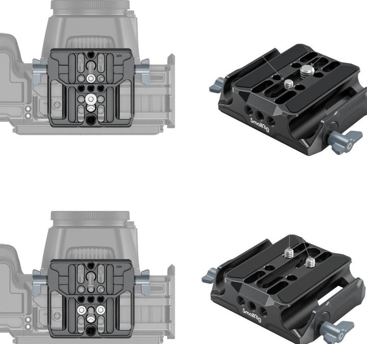 Actual product image SmallRig Universal LWS Baseplate with Dual 15mm Rod Clamp (Quick coupling plate)