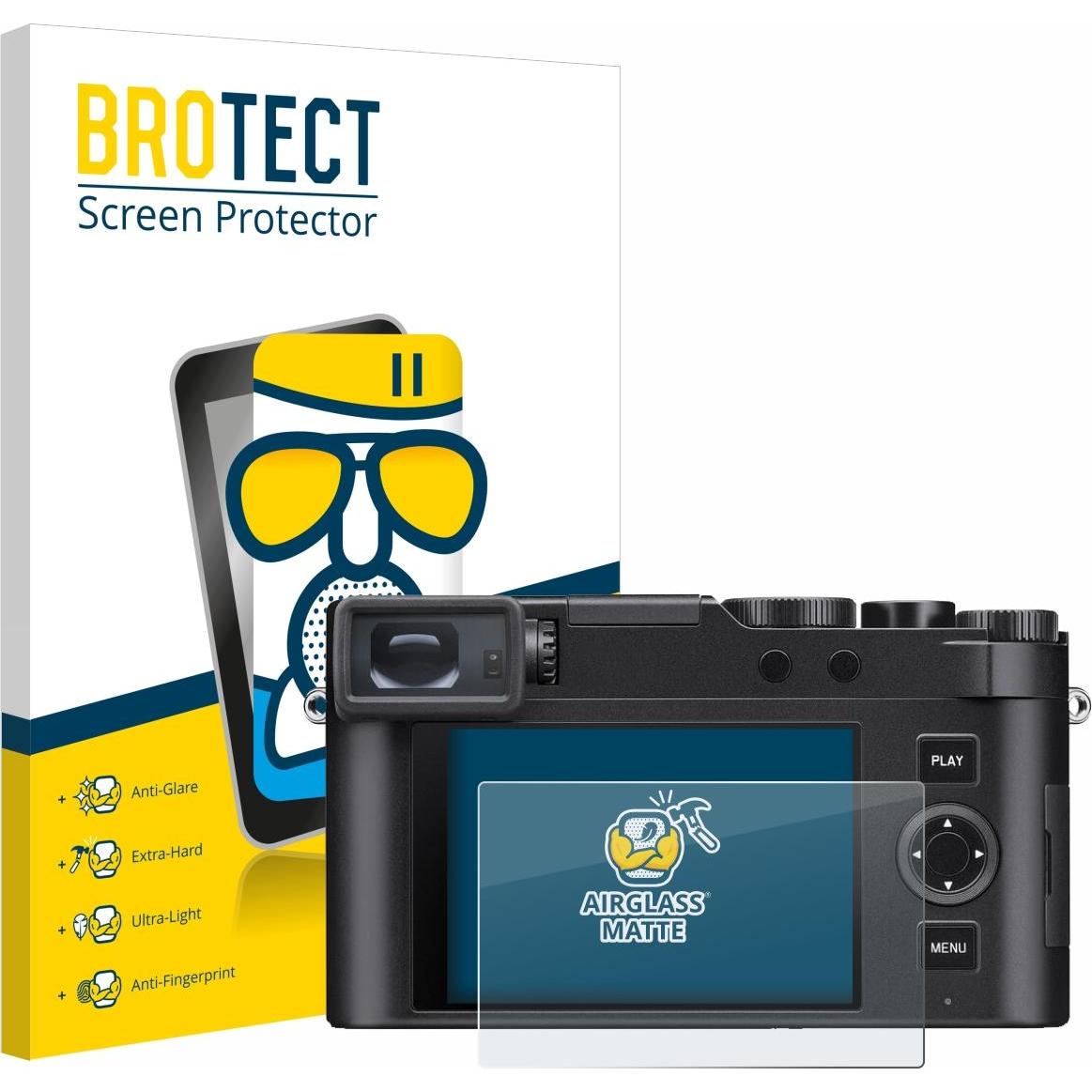 BROTECT AirGlass Panzerglasfolie Matt (Displayschutz), Kameraschutz