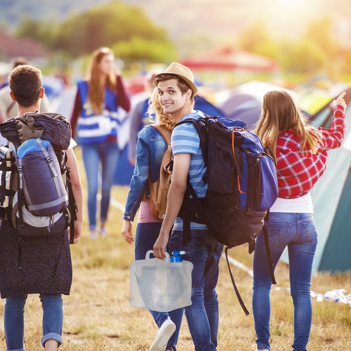Actual product image Relaxdays Foldable Water Container