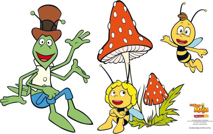 Produktbild Biene Maja Die mit Willi und Flip (60 x 38 cm)