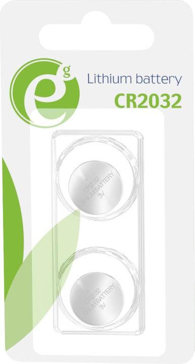 Actual product image Gembird EC-BA-CR2032-01 - Disposable battery - CR2032 - Lithium - 3 V - 2 piece(s) - ISO 900 (2 pcs., CR2032, 220 mAh)
