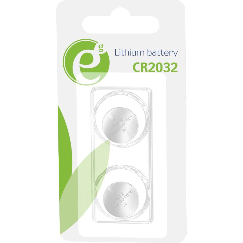 Gembird EG-BA-CR2032-01 - Einwegbatterie - CR2032 - Lithium - 3 V - 2 Stück(e) - ISO 900 (2 Stk., CR2032), Batterien + A...