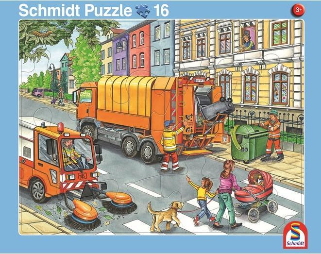 Actual product image Schmidt Spiele Schmidt 2 frame puzzle 16/24T rubbish/construction site (16 pieces)