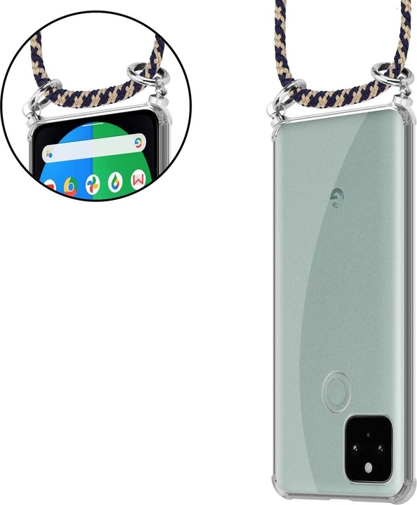 Produktbild Cadorabo TPU Handy Kette SILBER Cover