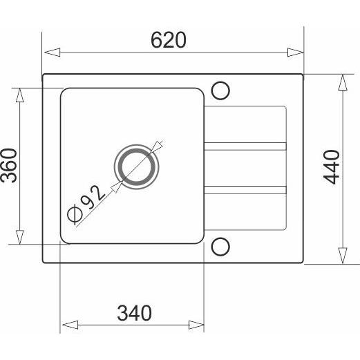 Thumbnail - Maidsinks, Spülbecken, Spülbecken mit Abtropffläche Promo 62x44 1B 1D E070053701 (Einbauspüle mit Abtropffläche, 44 cm, ...