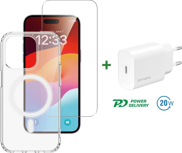 Actual product image 4smarts 3 in 1 Starter Set (Apple iPhone 15 Pro Max)