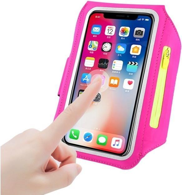 Actual product image Haissky Sport wristband with compartment for AirPods charging case