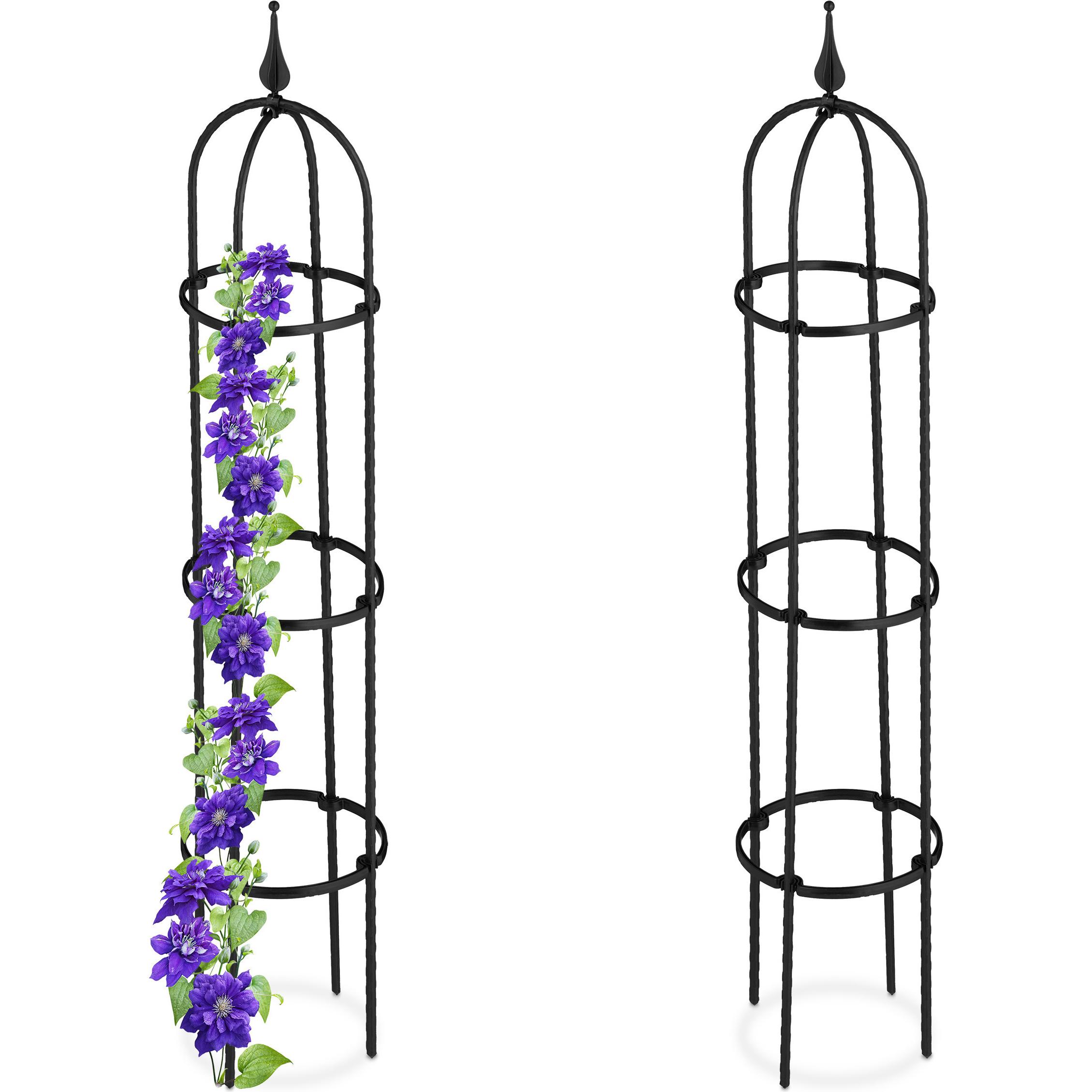 Relaxdays, Pflanzen Zubehör, 2x Rankhilfe (20 cm, 20 cm)