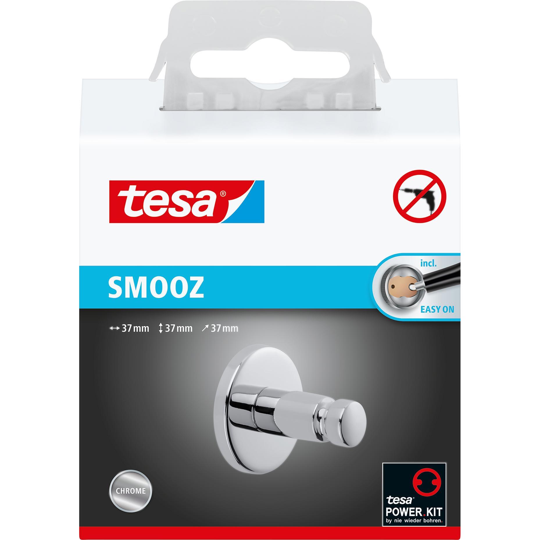Thumbnail - tesa, Handtuchhalter + Handtuchhaken, SMOOZ Handtuchhaken inkl. Klebelösung ohne Bohren