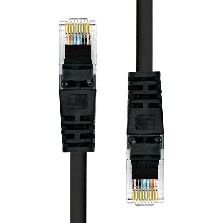 Thumbnail - ProXtend U/UTP CAT5e PVC AWG 26 CCA Black 0.5M (U/UTP, CAT5e, 0.50 m), Netzwerkkabel