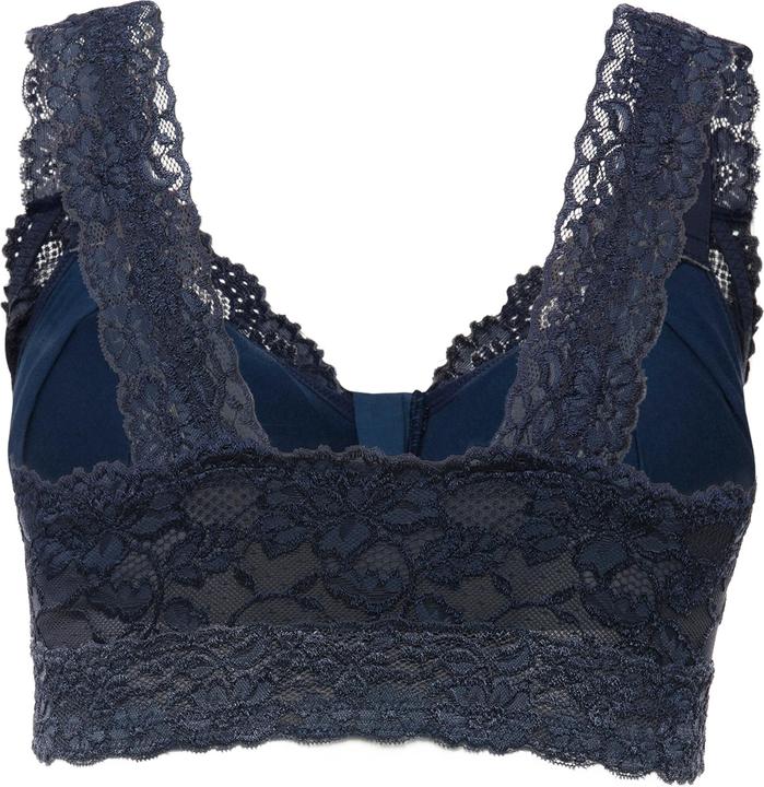 Actual product image Ulla Popken Lace Zip Front Versatile Wirefree Bustier (100 D)
