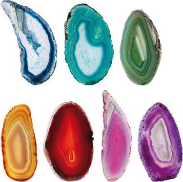 PranaHaus Disques d'agate Ensemble de chakras