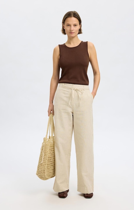 Immagine prodotto Selected Femme Hanfmix Hose mit weitem Bein (42)