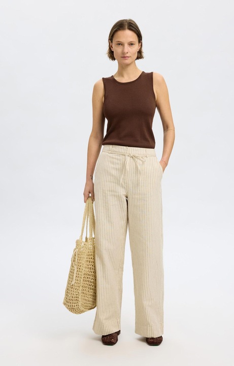 Produktbild Selected Femme Hanfmix Hose mit weitem Bein (36)