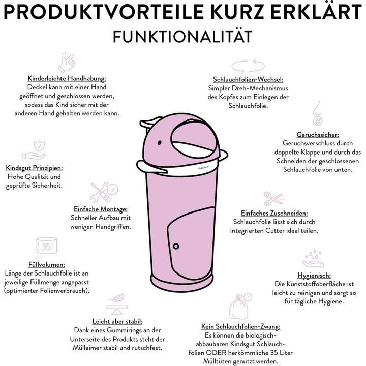 Produktbild Kindsgut Windelmülleimer Wal