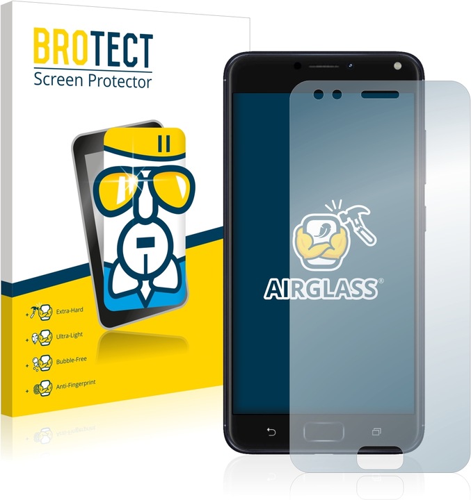 Actual product image BROTECT AirGlass Glass (1 Piece, Asus Zenfone 4)