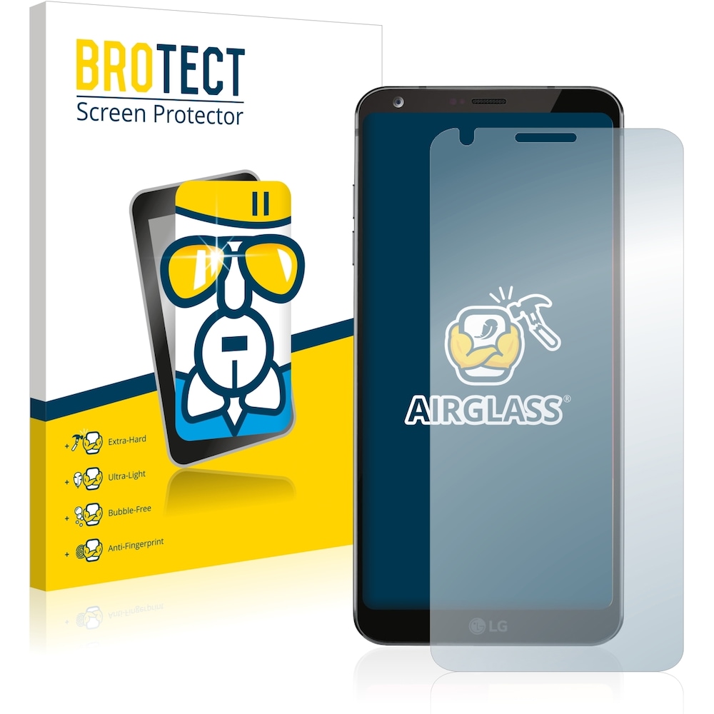 BROTECT AirGlass Panzerglasfolie (1 Stück, LG G6), Smartphone Schutzfolie, Transparent