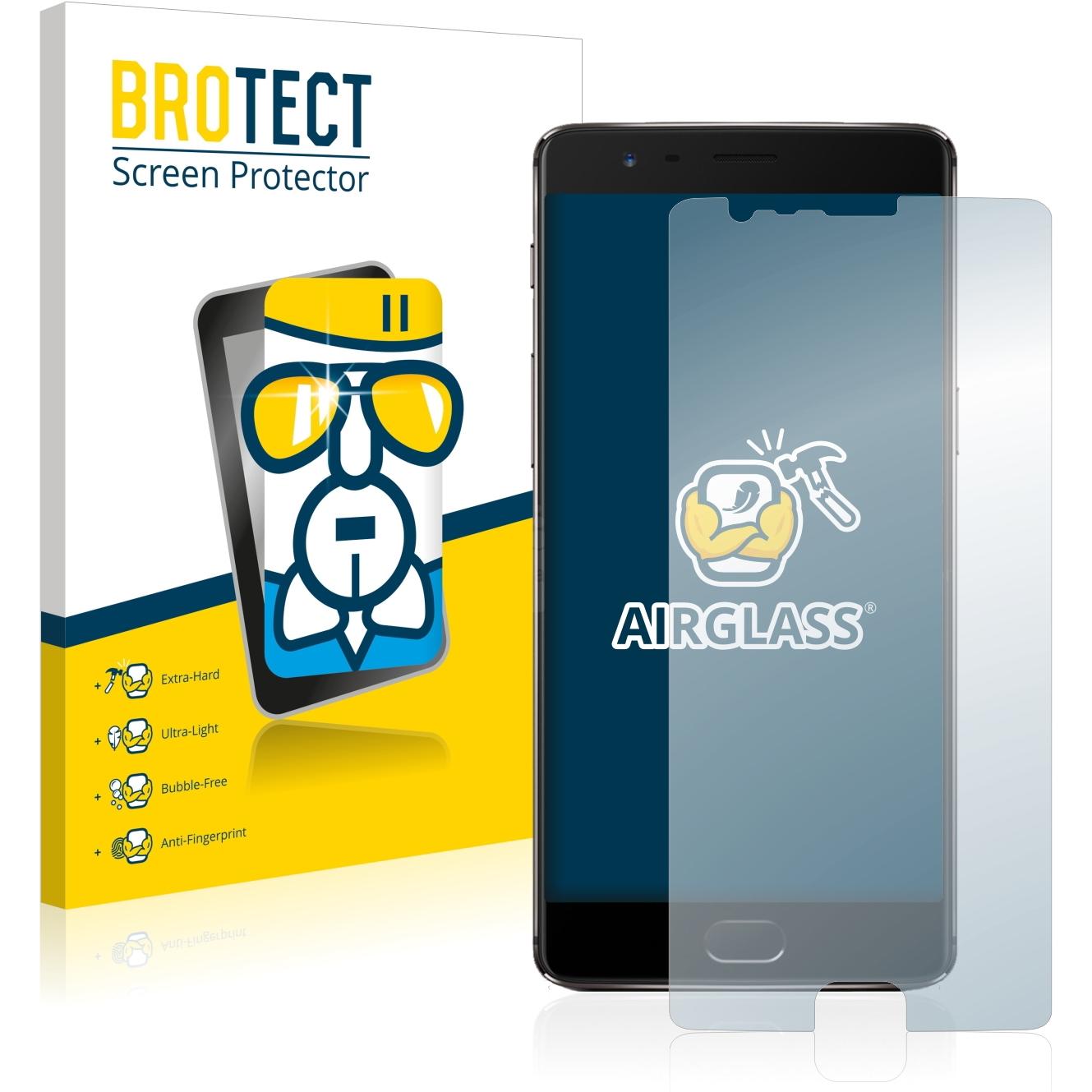 Thumbnail - BROTECT AirGlass Panzerglasfolie (1 Stück, OnePlus 3T), Smartphone Schutzfolie, Transparent