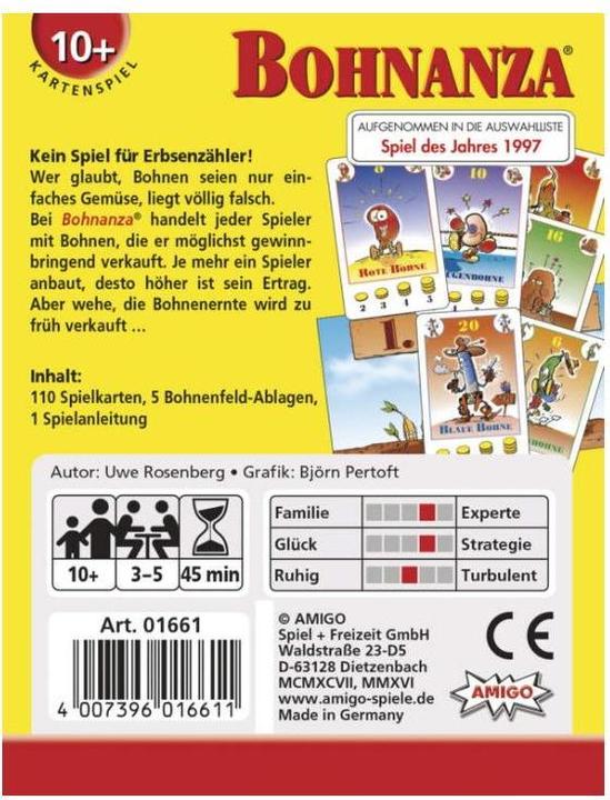Image du produit Amigo Bohnanza (Allemand)