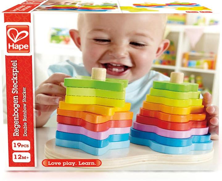 Produktbild Hape Regenbogen-Steckspiel 19tlg.