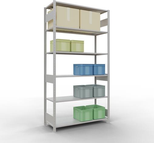 Actual product image Schulte Lagertechnik MULTIplus150 basic racking system with length ledgers