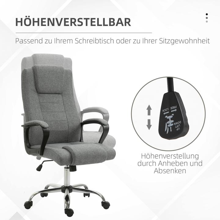 Produktbild Homcom Bürostuhl mit Wippfunktion (46 - 55 cm)