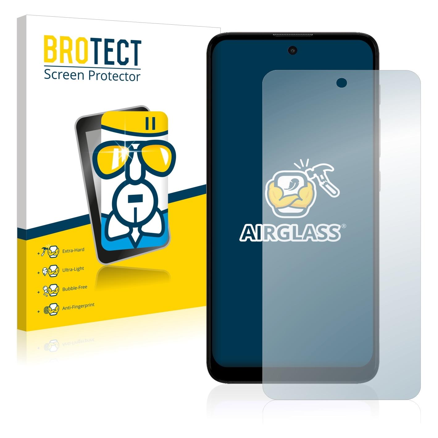 Brotect Pellicola Vetro Ibrido Per Motorola Moto E40 – Durezza 9H – Anti-impronta – Made In Germany