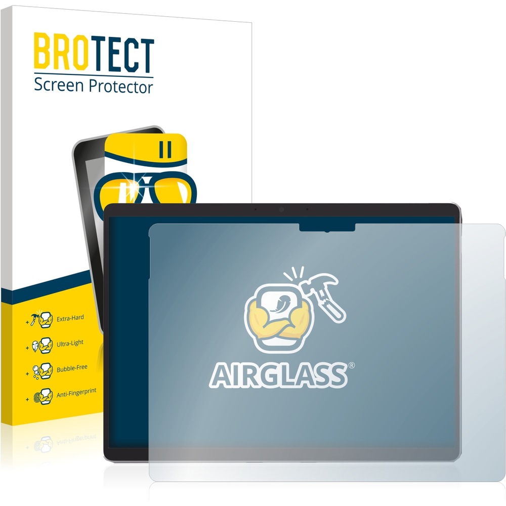 BROTECT AirGlass Panzerglasfolie (1 Stück, Microsoft Surface Pro 8), Tablet Schutzfolie