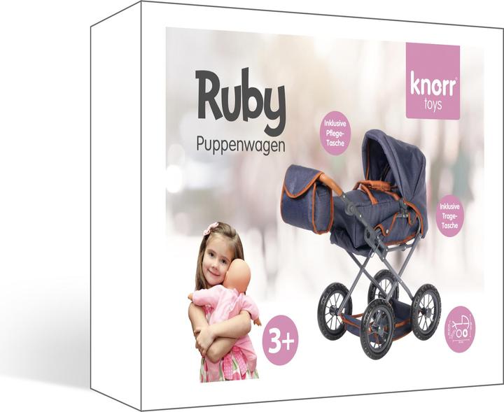 Produktbild Knorrtoys Puppenwagen Ruby - dark blue