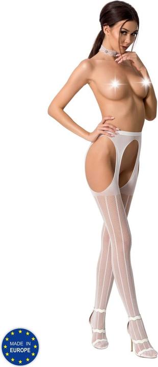 Produktbild Passion Strumpfhose ouvert in weiss (One Size)