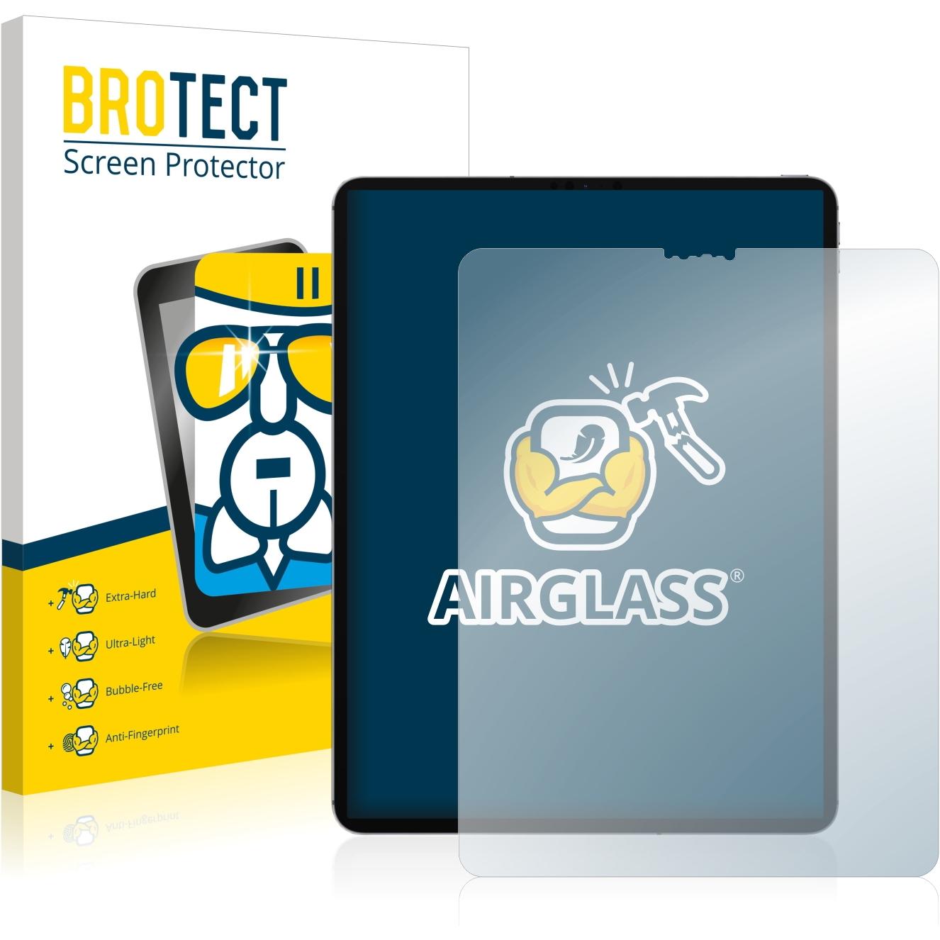 BROTECT AirGlass Panzerglasfolie (1 Stück, iPad Pro 12.9 2021 (5. Gen)), Tablet Schutzfolie