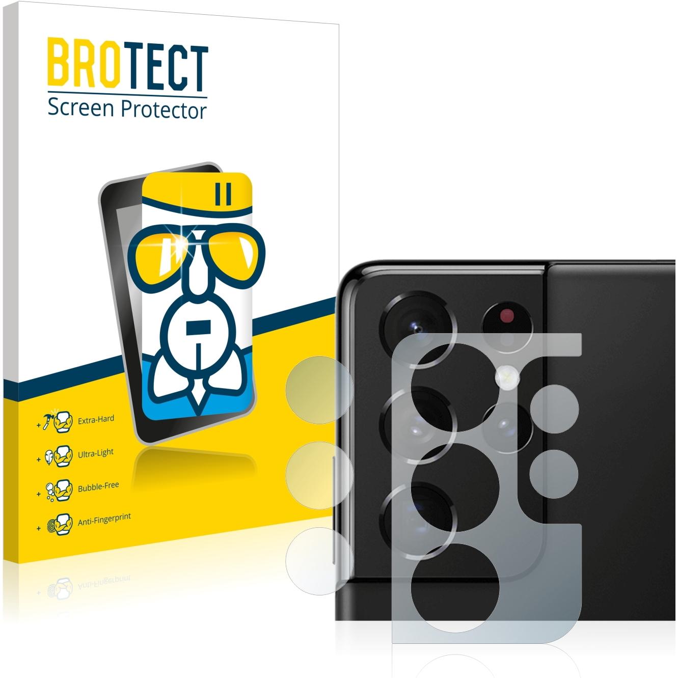 BROTECT AirGlass Panzerglasfolie (1 Stück, Samsung Galaxy S21 Ultra 5G), Smartphone Schutzfolie, Transparent