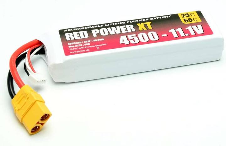 Immagine prodotto Red Power RD XT 4500 S3 - Akku-Pack Li-Polymer - Akku - 4.500 mAh (11.10 V, 4500 mAh)