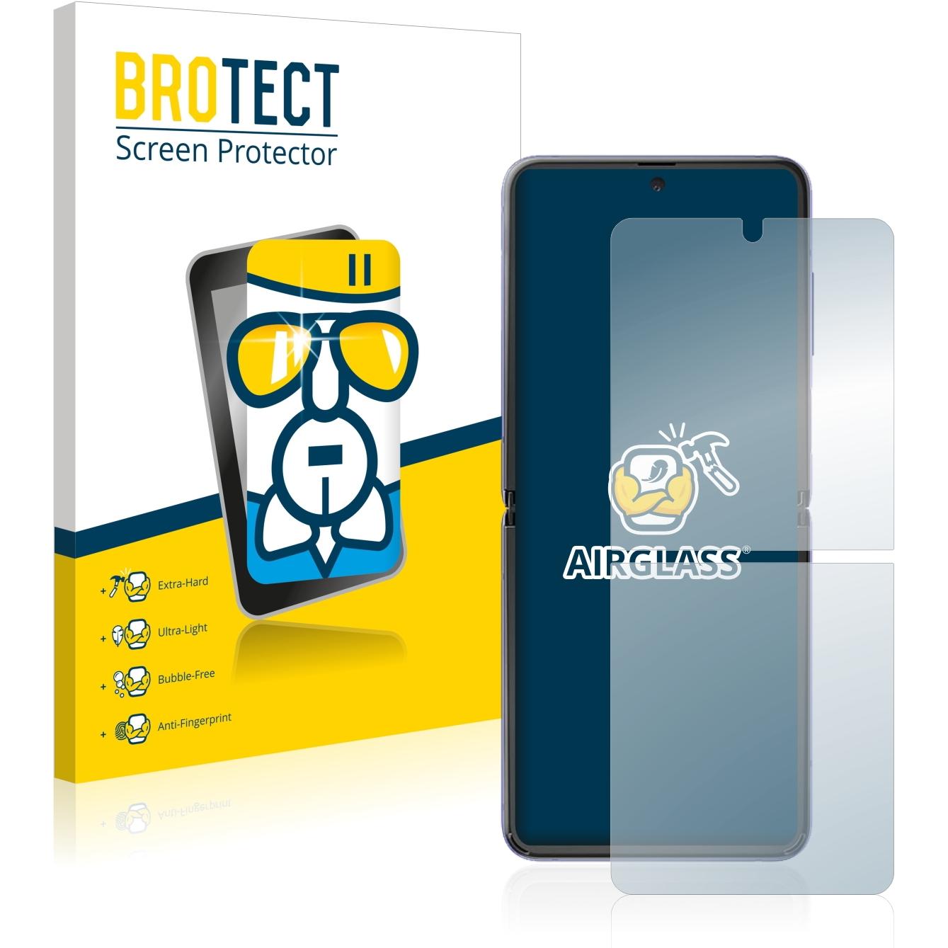 BROTECT AirGlass Panzerglasfolie (1 Stück, Samsung Galaxy S21), Smartphone Schutzfolie, Transparent