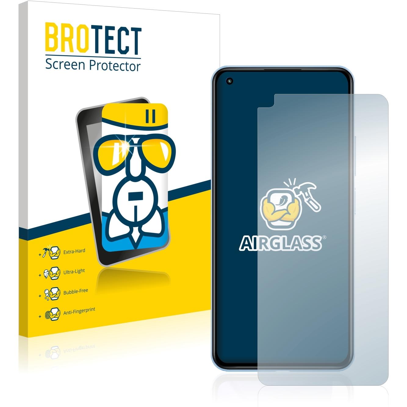 BROTECT AirGlass Panzerglasfolie (1 Stück, Xiaomi Mi 11 Lite 5G), Smartphone Schutzfolie, Transparent