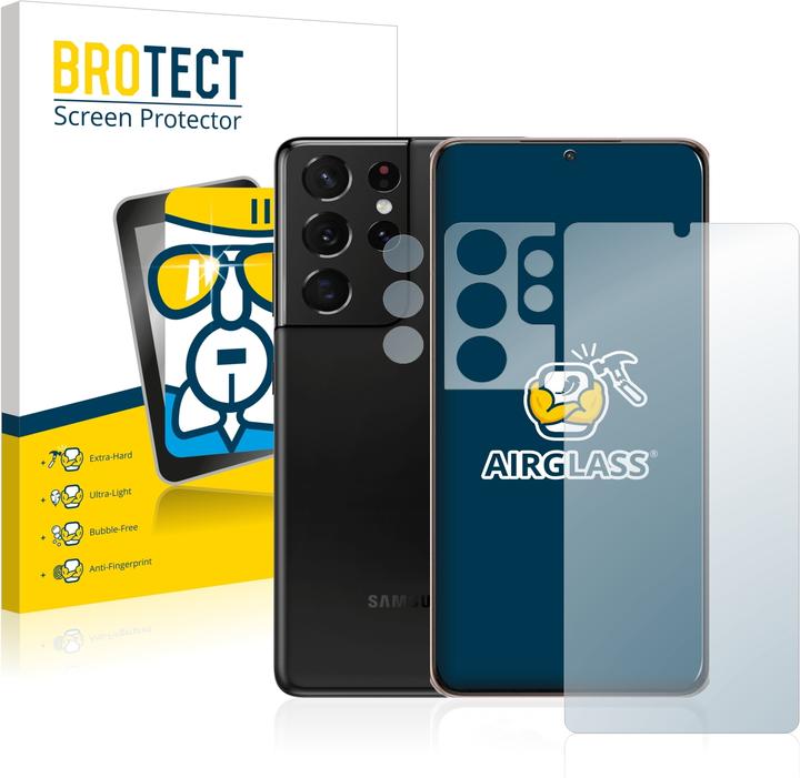 Actual product image BROTECT AirGlass Glass (1 Piece, Samsung Galaxy S21 Ultra 5G)