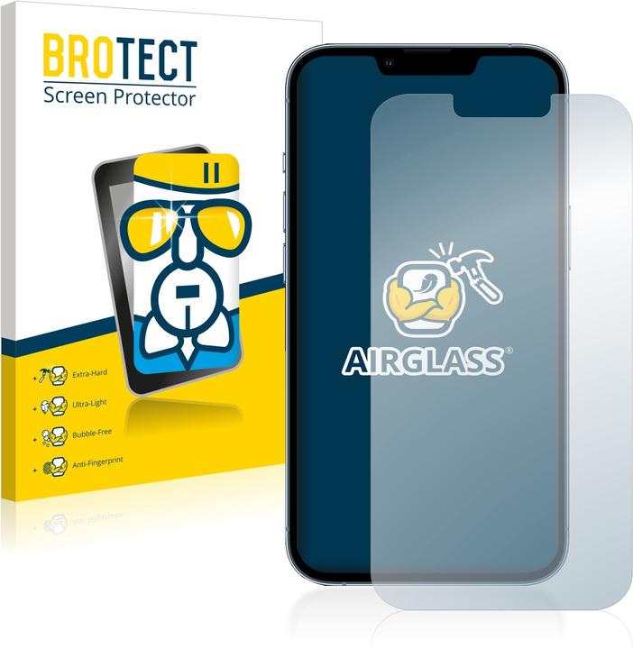 BROTECT AirGlass Panzerglasfolie (1 Stück, Apple iPhone 13 Pro)