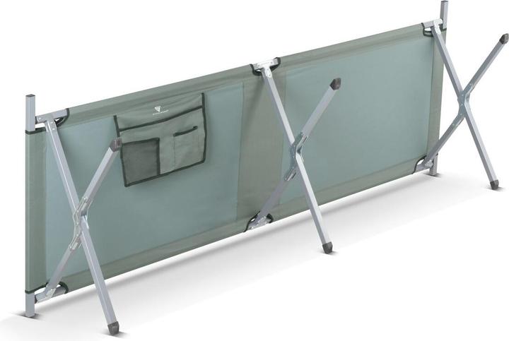 Actual product image Stahlwerk Camping lounger 150 kg 190x63 cm camp bed Camping bed Folding lounger Folding bed