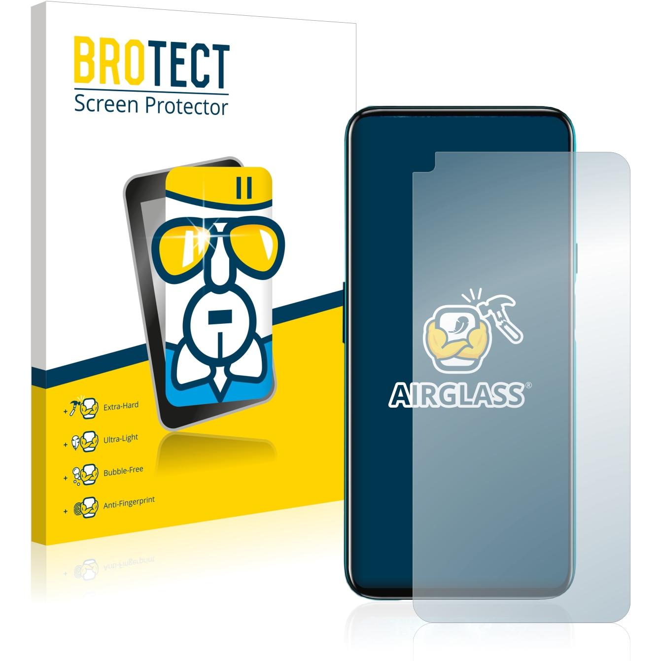 BROTECT AirGlass Panzerglasfolie (1 Stück, Hafury GT20), Smartphone Schutzfolie, Transparent