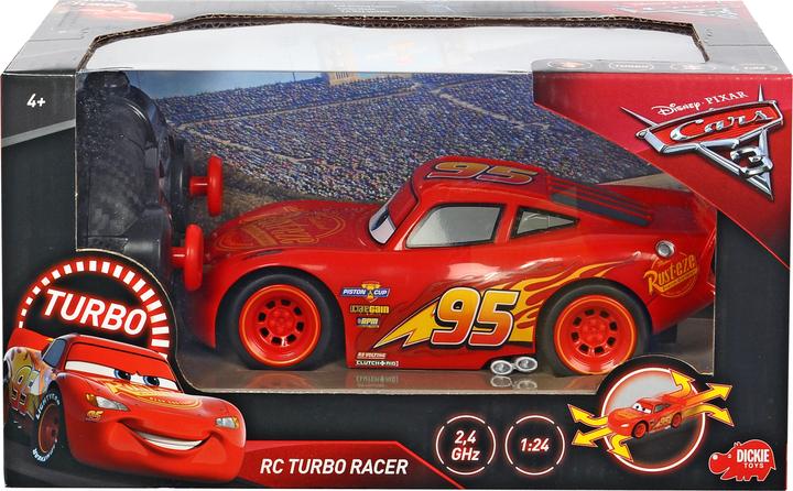 Actual product image Dickie RC Turbo Racer Lightning McQueen