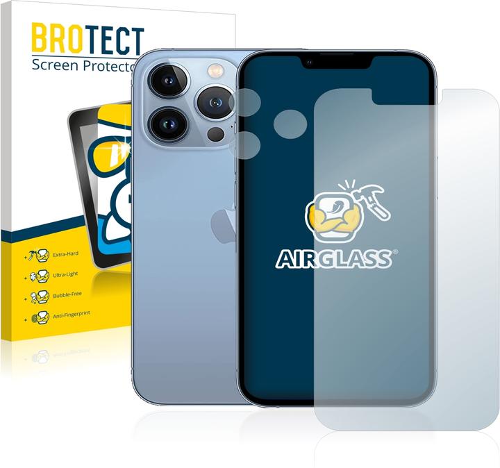 BROTECT AirGlass Panzerglasfolie (1 Stück, Apple iPhone 13 Pro)