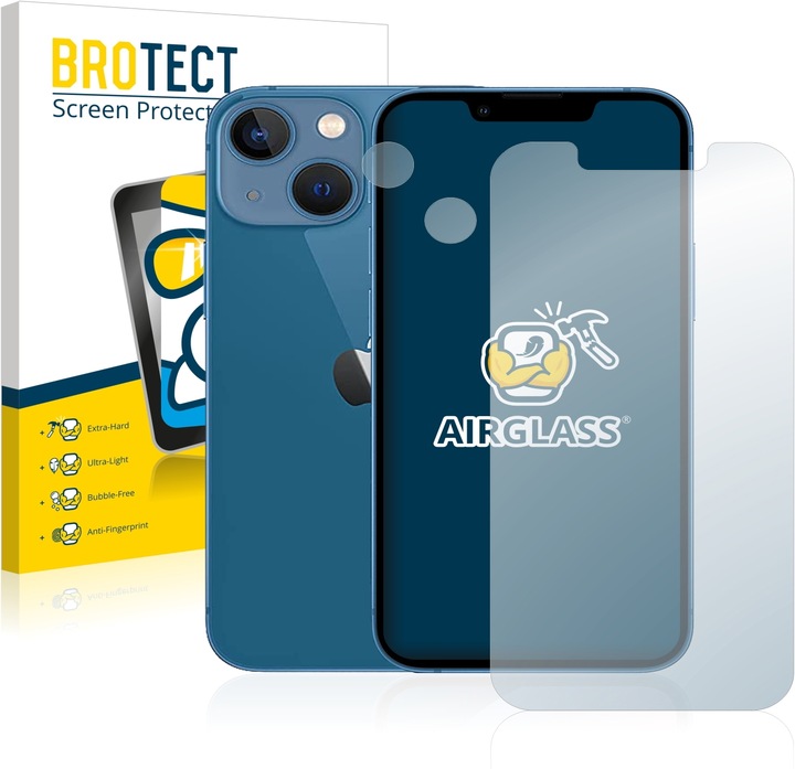 Actual product image BROTECT AirGlass (1 Piece, Apple iPhone 13 mini)