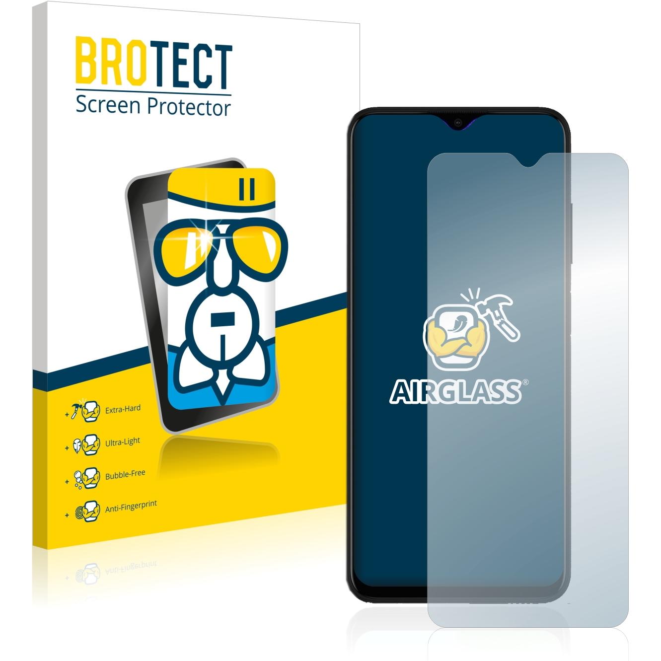 BROTECT AirGlass Panzerglasfolie (1 Stück, Samsung Galaxy A03s), Smartphone Schutzfolie, Transparent