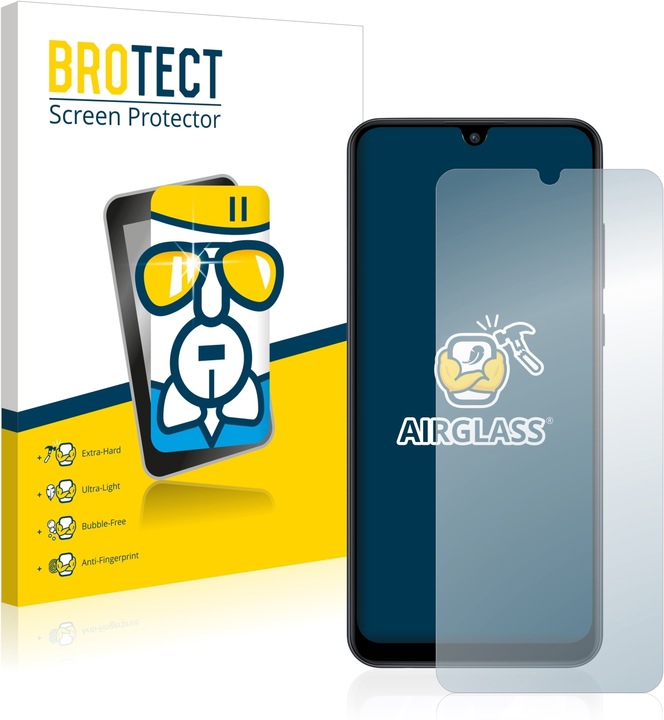 Actual product image BROTECT AirGlass Glass (1 Piece, Huawei Y6p)