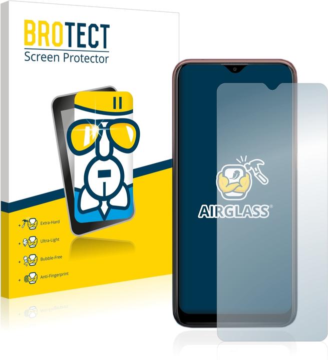 Actual product image BROTECT AirGlass Glass (1 Piece, Wiko View 4 Lite)
