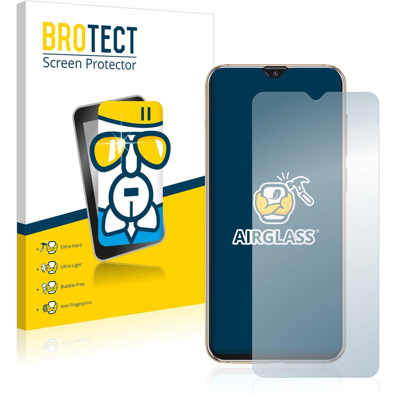 BROTECT AirGlass Panzerglasfolie (1 Stück, Cubot X20 Pro), Smartphone Schutzfolie, Transparent
