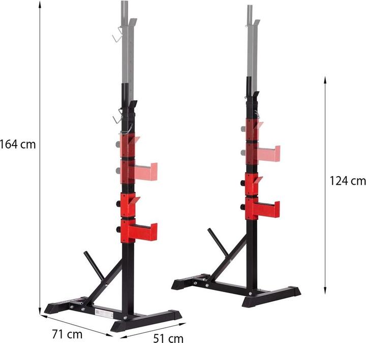 Produktbild HMS STR25 adjustable barbell stands