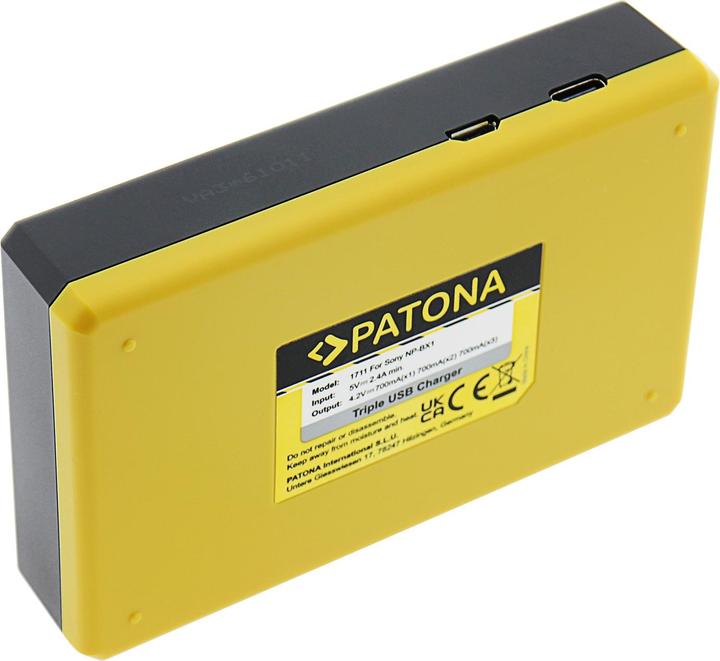 Image du produit Patona Triple chargeur USB Sony NP-BX1 (Chargeur de batterie d'appareil photo)