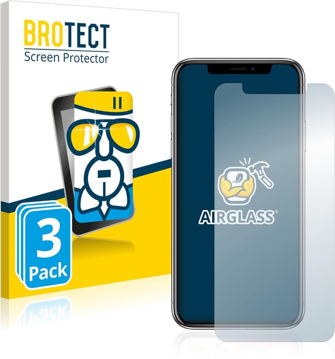 Image du produit BROTECT AirGlass Verre (3 pcs, Apple iPhone X)