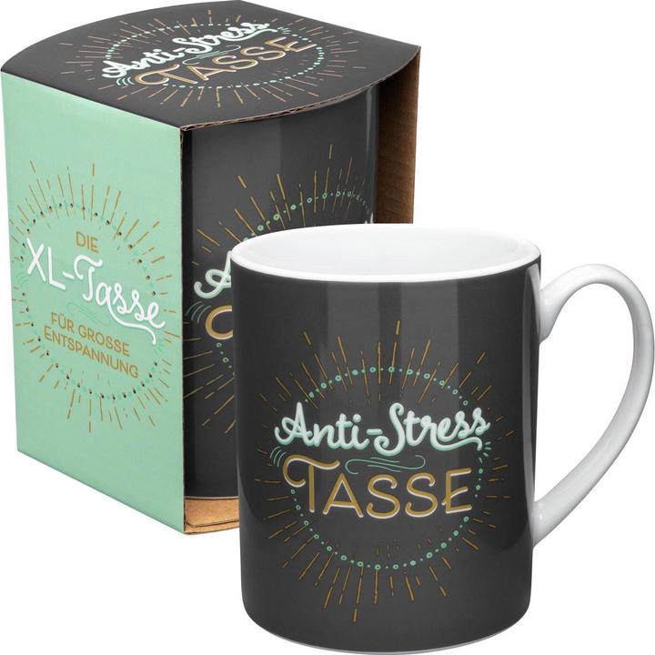 Produktbild Sheepworld Kaffeetasse Anti-Stress 600 ml, 1 Stück, Schwarz (600 ml, 1 x)